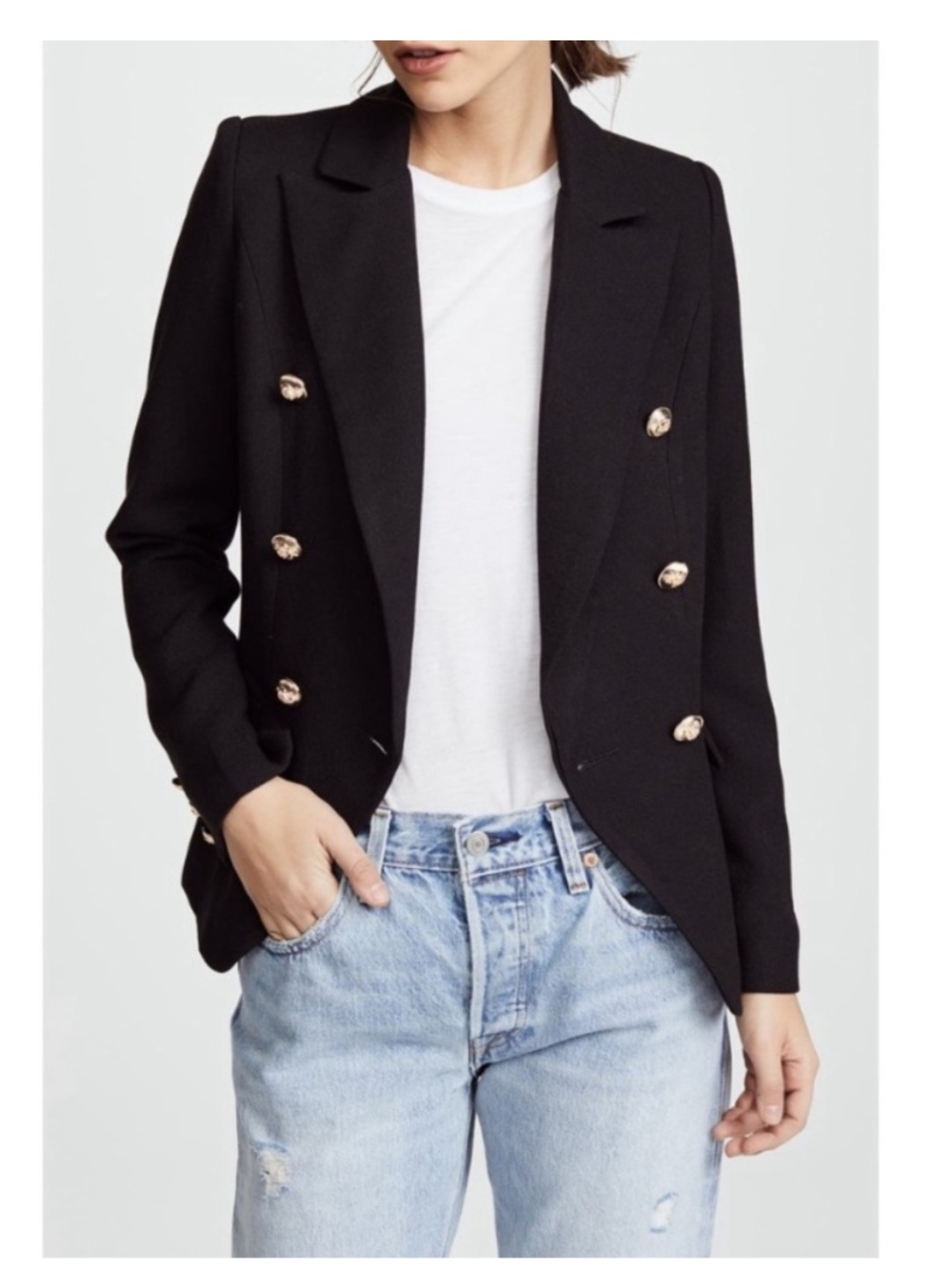 Lioness Palermo Black Blazer Size Medium